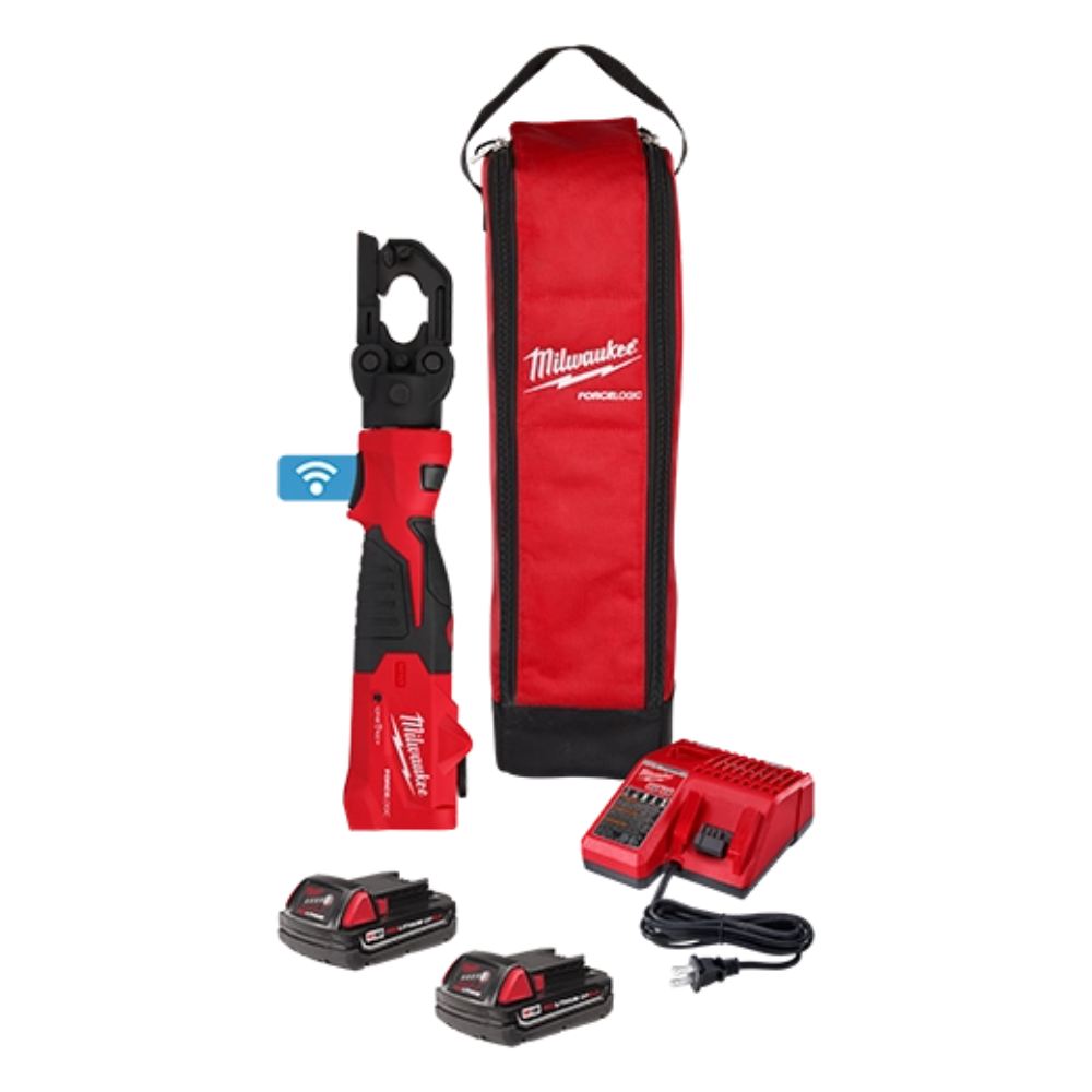 Milwaukee M18™ FORCE LOGIC 6T Latched Linear Utility Crimper from Columbia Safety